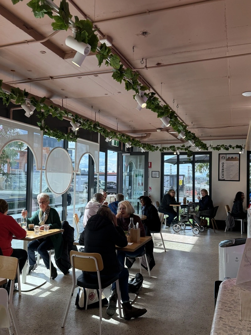Customers enjoying Lost Sheep Cafe Ivanhoe